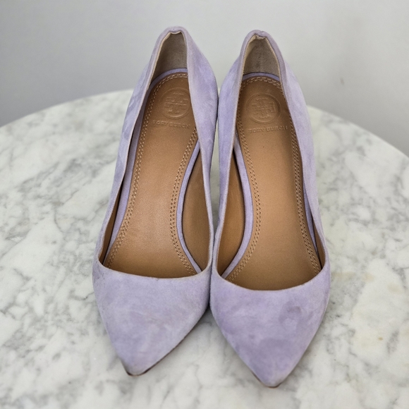TORY BURCH Elana Lilac Pumps Size 8 - Picture 2 of 6
